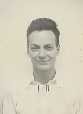 Feynman smiling