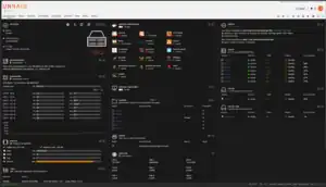 Example of the Unraid dashboard.